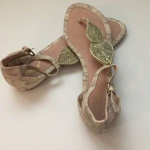 **3/$25** BUNDLE Blush Colored Snake-skin Sandal
